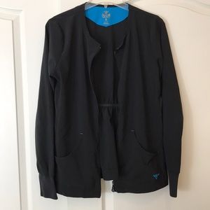 Med couture black scrub jacket - s